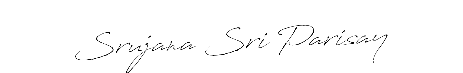 Antro_Vectra is a professional signature style that is perfect for those who want to add a touch of class to their signature. It is also a great choice for those who want to make their signature more unique. Get Srujana Sri Parisay name to fancy signature for free. Srujana Sri Parisay signature style 6 images and pictures png