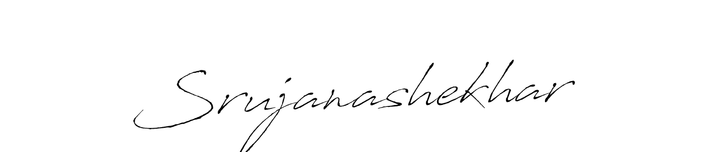 Make a beautiful signature design for name Srujanashekhar. With this signature (Antro_Vectra) style, you can create a handwritten signature for free. Srujanashekhar signature style 6 images and pictures png