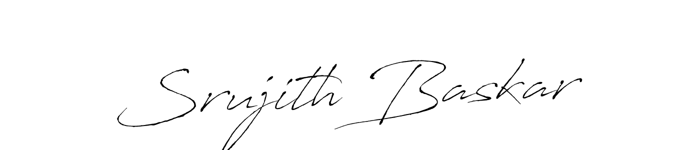 Srujith Baskar stylish signature style. Best Handwritten Sign (Antro_Vectra) for my name. Handwritten Signature Collection Ideas for my name Srujith Baskar. Srujith Baskar signature style 6 images and pictures png