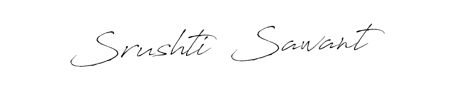 How to make Srushti  Sawant signature? Antro_Vectra is a professional autograph style. Create handwritten signature for Srushti  Sawant name. Srushti  Sawant signature style 6 images and pictures png