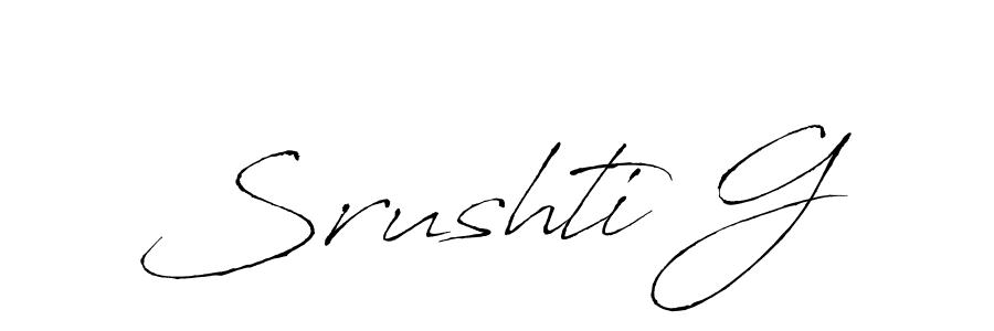 Similarly Antro_Vectra is the best handwritten signature design. Signature creator online .You can use it as an online autograph creator for name Srushti G. Srushti G signature style 6 images and pictures png