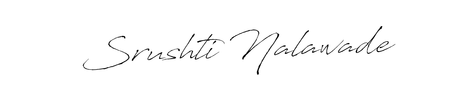 How to make Srushti Nalawade signature? Antro_Vectra is a professional autograph style. Create handwritten signature for Srushti Nalawade name. Srushti Nalawade signature style 6 images and pictures png