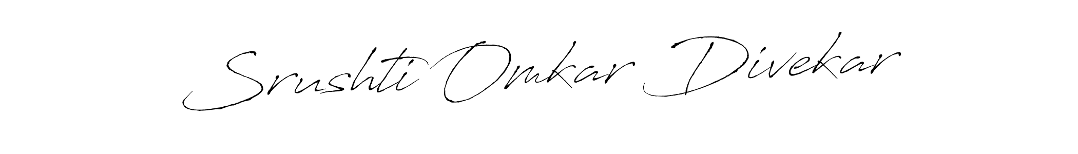 Antro_Vectra is a professional signature style that is perfect for those who want to add a touch of class to their signature. It is also a great choice for those who want to make their signature more unique. Get Srushti Omkar Divekar name to fancy signature for free. Srushti Omkar Divekar signature style 6 images and pictures png