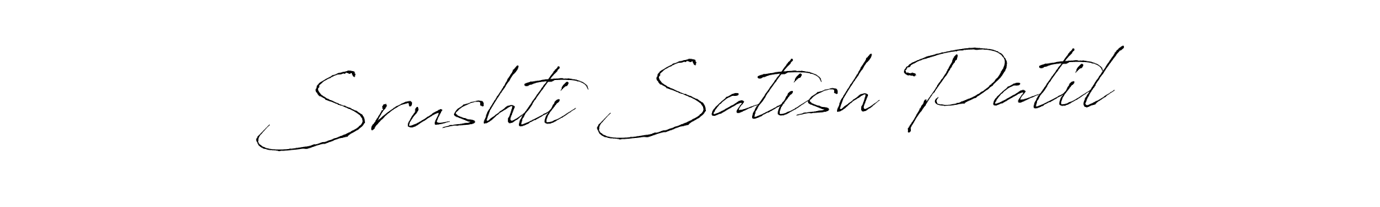 The best way (Antro_Vectra) to make a short signature is to pick only two or three words in your name. The name Srushti Satish Patil include a total of six letters. For converting this name. Srushti Satish Patil signature style 6 images and pictures png