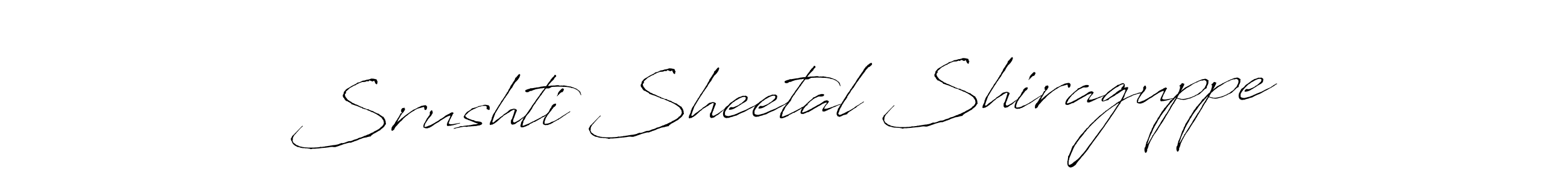 Make a beautiful signature design for name Srushti Sheetal Shiraguppe. With this signature (Antro_Vectra) style, you can create a handwritten signature for free. Srushti Sheetal Shiraguppe signature style 6 images and pictures png