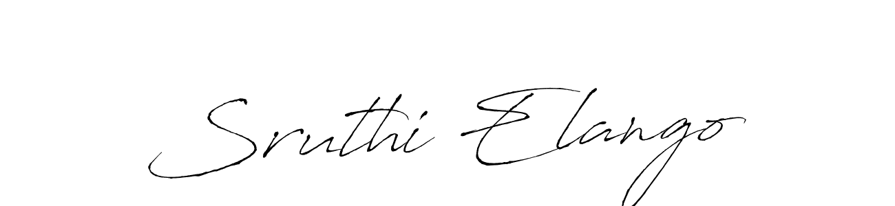 Use a signature maker to create a handwritten signature online. With this signature software, you can design (Antro_Vectra) your own signature for name Sruthi Elango. Sruthi Elango signature style 6 images and pictures png