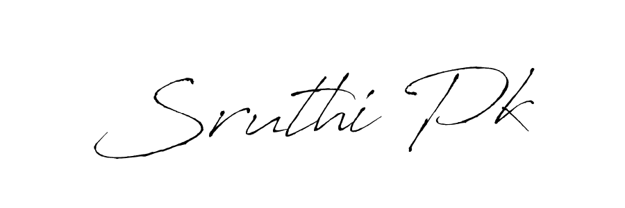 The best way (Antro_Vectra) to make a short signature is to pick only two or three words in your name. The name Sruthi Pk include a total of six letters. For converting this name. Sruthi Pk signature style 6 images and pictures png