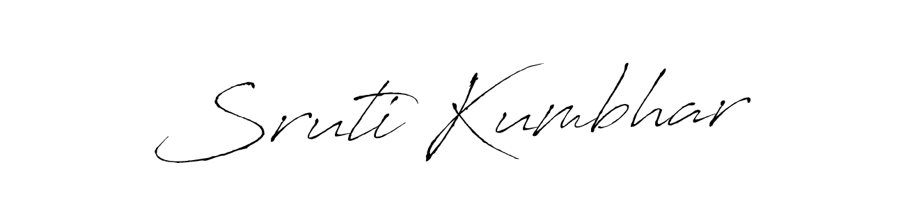 It looks lik you need a new signature style for name Sruti Kumbhar. Design unique handwritten (Antro_Vectra) signature with our free signature maker in just a few clicks. Sruti Kumbhar signature style 6 images and pictures png