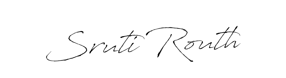 How to make Sruti Routh name signature. Use Antro_Vectra style for creating short signs online. This is the latest handwritten sign. Sruti Routh signature style 6 images and pictures png