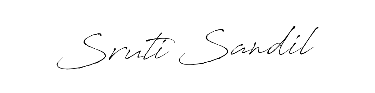 It looks lik you need a new signature style for name Sruti Sandil. Design unique handwritten (Antro_Vectra) signature with our free signature maker in just a few clicks. Sruti Sandil signature style 6 images and pictures png