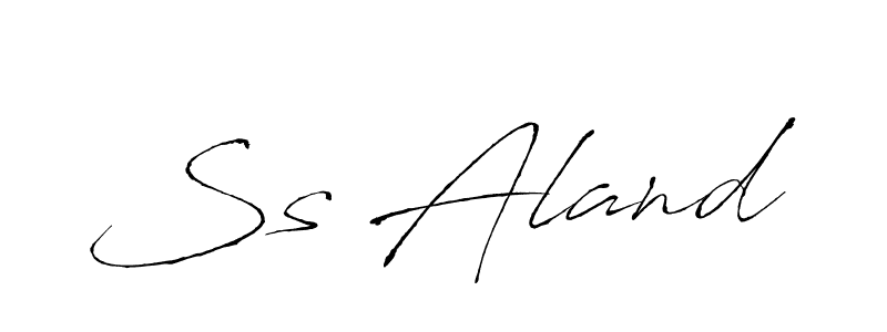 Also we have Ss Aland name is the best signature style. Create professional handwritten signature collection using Antro_Vectra autograph style. Ss Aland signature style 6 images and pictures png