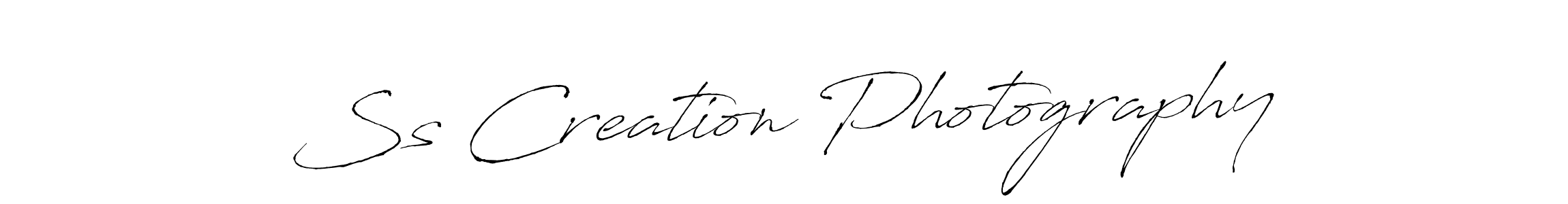 You should practise on your own different ways (Antro_Vectra) to write your name (Ss Creation Photography) in signature. don't let someone else do it for you. Ss Creation Photography signature style 6 images and pictures png