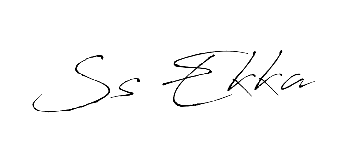 Ss Ekka stylish signature style. Best Handwritten Sign (Antro_Vectra) for my name. Handwritten Signature Collection Ideas for my name Ss Ekka. Ss Ekka signature style 6 images and pictures png