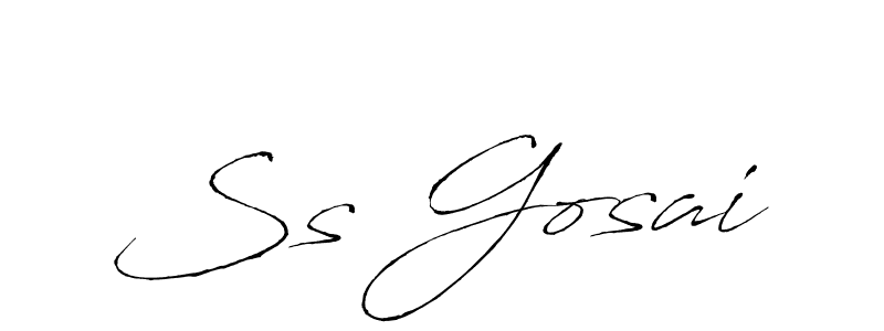 The best way (Antro_Vectra) to make a short signature is to pick only two or three words in your name. The name Ss Gosai include a total of six letters. For converting this name. Ss Gosai signature style 6 images and pictures png