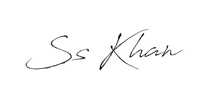 You should practise on your own different ways (Antro_Vectra) to write your name (Ss Khan) in signature. don't let someone else do it for you. Ss Khan signature style 6 images and pictures png