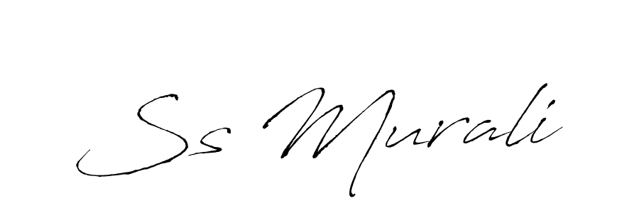 Similarly Antro_Vectra is the best handwritten signature design. Signature creator online .You can use it as an online autograph creator for name Ss Murali. Ss Murali signature style 6 images and pictures png