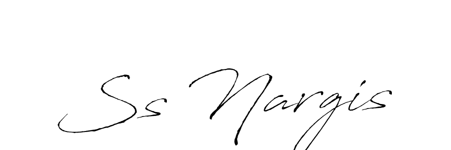 Ss Nargis stylish signature style. Best Handwritten Sign (Antro_Vectra) for my name. Handwritten Signature Collection Ideas for my name Ss Nargis. Ss Nargis signature style 6 images and pictures png