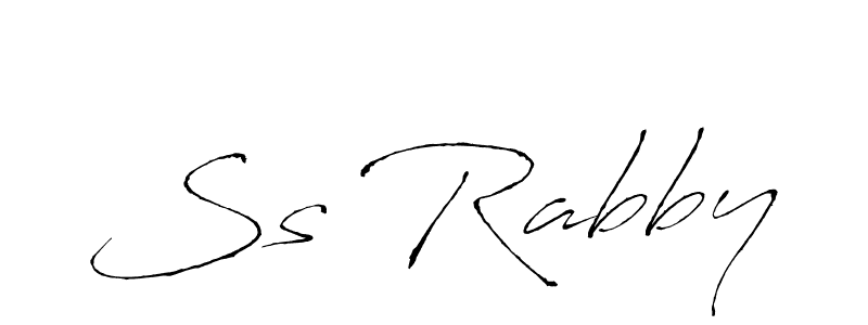 Design your own signature with our free online signature maker. With this signature software, you can create a handwritten (Antro_Vectra) signature for name Ss Rabby. Ss Rabby signature style 6 images and pictures png