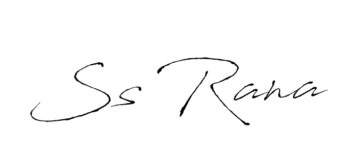 How to make Ss Rana signature? Antro_Vectra is a professional autograph style. Create handwritten signature for Ss Rana name. Ss Rana signature style 6 images and pictures png