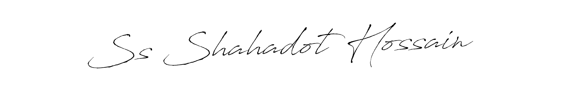 How to make Ss Shahadot Hossain signature? Antro_Vectra is a professional autograph style. Create handwritten signature for Ss Shahadot Hossain name. Ss Shahadot Hossain signature style 6 images and pictures png