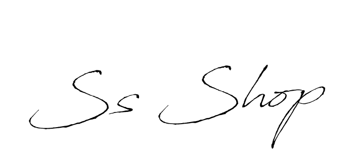 Design your own signature with our free online signature maker. With this signature software, you can create a handwritten (Antro_Vectra) signature for name Ss Shop. Ss Shop signature style 6 images and pictures png