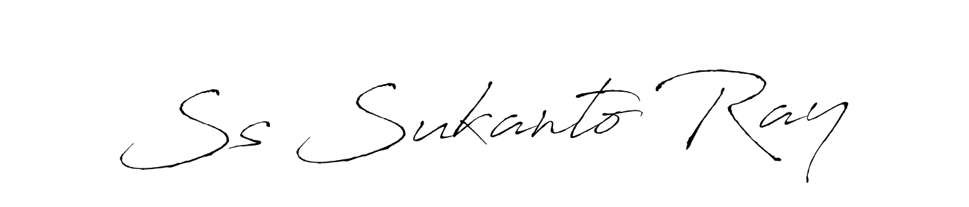 Antro_Vectra is a professional signature style that is perfect for those who want to add a touch of class to their signature. It is also a great choice for those who want to make their signature more unique. Get Ss Sukanto Ray name to fancy signature for free. Ss Sukanto Ray signature style 6 images and pictures png