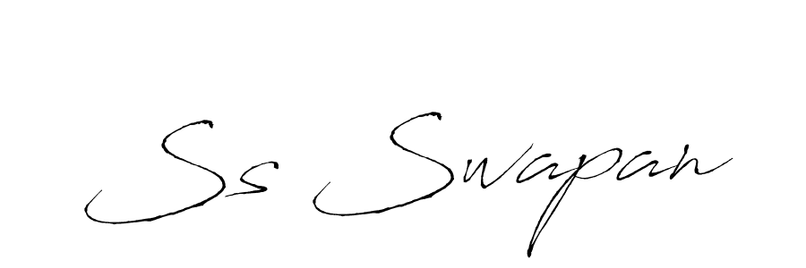 Use a signature maker to create a handwritten signature online. With this signature software, you can design (Antro_Vectra) your own signature for name Ss Swapan. Ss Swapan signature style 6 images and pictures png