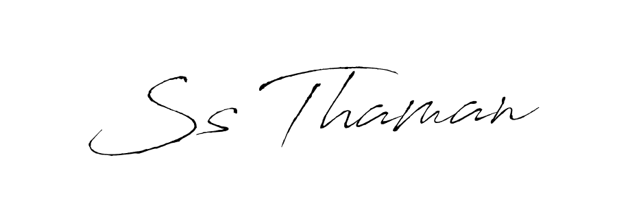 Also we have Ss Thaman name is the best signature style. Create professional handwritten signature collection using Antro_Vectra autograph style. Ss Thaman signature style 6 images and pictures png