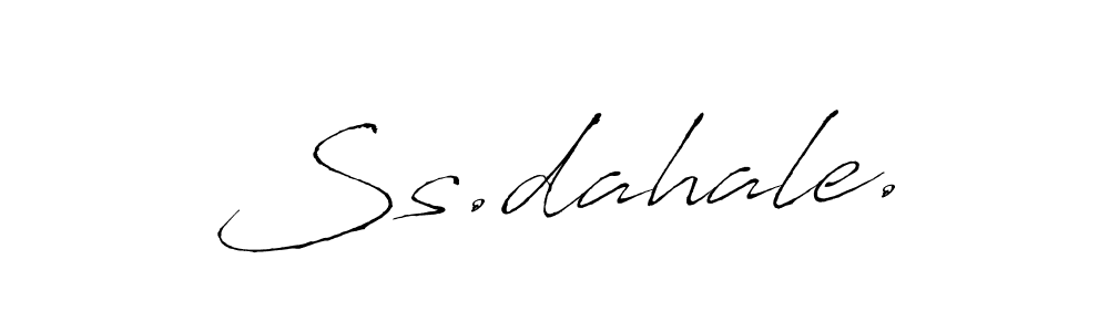 Design your own signature with our free online signature maker. With this signature software, you can create a handwritten (Antro_Vectra) signature for name Ss.dahale.. Ss.dahale. signature style 6 images and pictures png