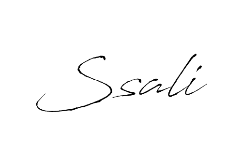 Design your own signature with our free online signature maker. With this signature software, you can create a handwritten (Antro_Vectra) signature for name Ssali. Ssali signature style 6 images and pictures png