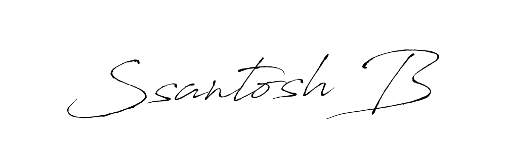 How to Draw Ssantosh B signature style? Antro_Vectra is a latest design signature styles for name Ssantosh B. Ssantosh B signature style 6 images and pictures png