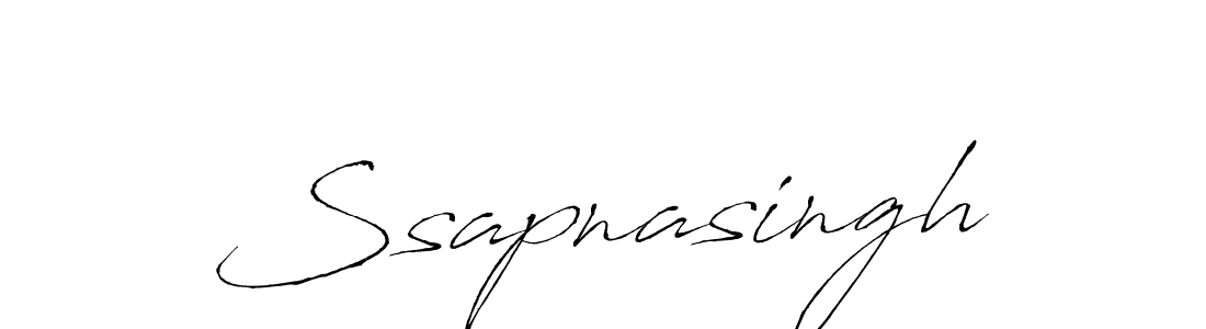 How to make Ssapnasingh name signature. Use Antro_Vectra style for creating short signs online. This is the latest handwritten sign. Ssapnasingh signature style 6 images and pictures png