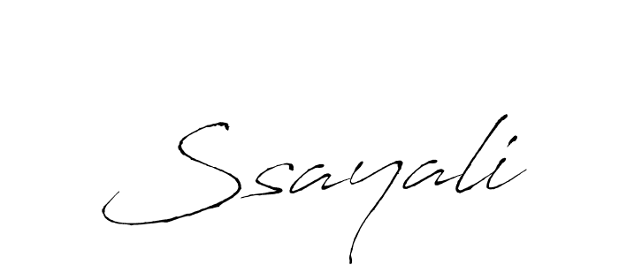 Make a beautiful signature design for name Ssayali. With this signature (Antro_Vectra) style, you can create a handwritten signature for free. Ssayali signature style 6 images and pictures png