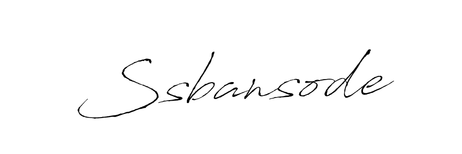 Also we have Ssbansode name is the best signature style. Create professional handwritten signature collection using Antro_Vectra autograph style. Ssbansode signature style 6 images and pictures png