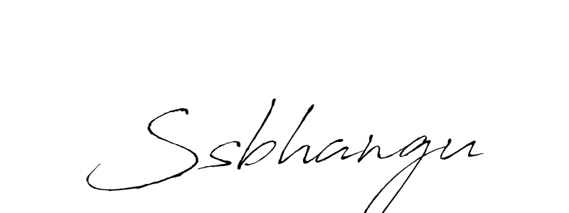 How to make Ssbhangu signature? Antro_Vectra is a professional autograph style. Create handwritten signature for Ssbhangu name. Ssbhangu signature style 6 images and pictures png