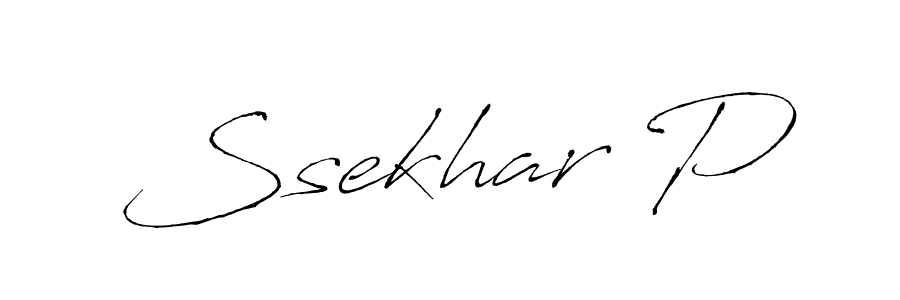It looks lik you need a new signature style for name Ssekhar P. Design unique handwritten (Antro_Vectra) signature with our free signature maker in just a few clicks. Ssekhar P signature style 6 images and pictures png