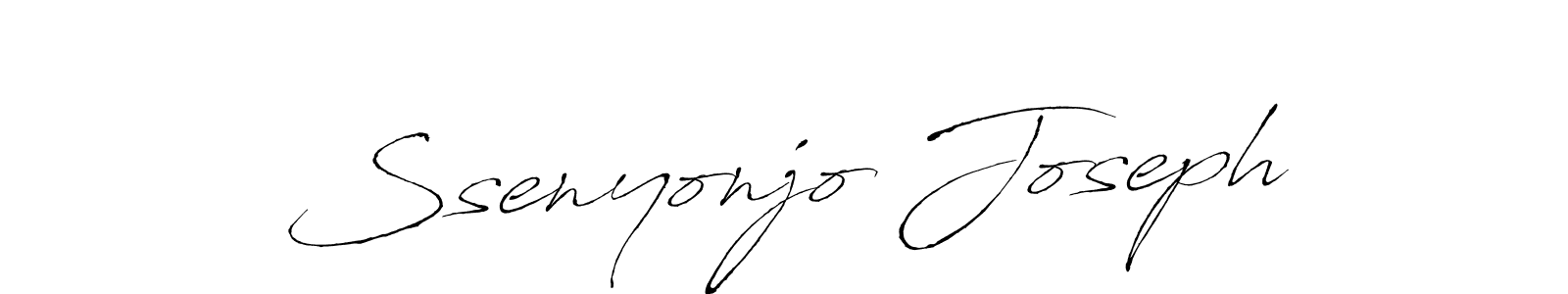Create a beautiful signature design for name Ssenyonjo Joseph. With this signature (Antro_Vectra) fonts, you can make a handwritten signature for free. Ssenyonjo Joseph signature style 6 images and pictures png
