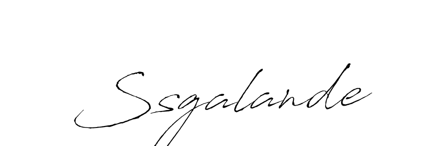 How to make Ssgalande signature? Antro_Vectra is a professional autograph style. Create handwritten signature for Ssgalande name. Ssgalande signature style 6 images and pictures png