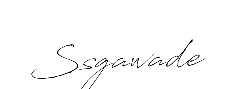 How to make Ssgawade signature? Antro_Vectra is a professional autograph style. Create handwritten signature for Ssgawade name. Ssgawade signature style 6 images and pictures png