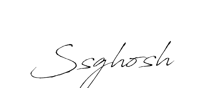 Make a beautiful signature design for name Ssghosh. With this signature (Antro_Vectra) style, you can create a handwritten signature for free. Ssghosh signature style 6 images and pictures png