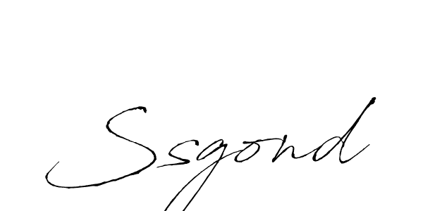 Make a beautiful signature design for name Ssgond. With this signature (Antro_Vectra) style, you can create a handwritten signature for free. Ssgond signature style 6 images and pictures png