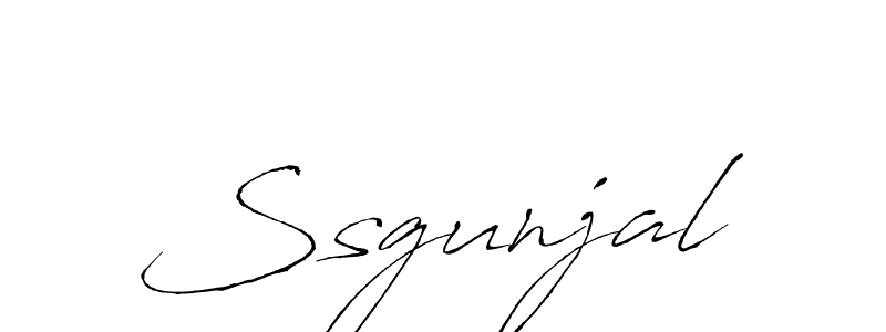 Design your own signature with our free online signature maker. With this signature software, you can create a handwritten (Antro_Vectra) signature for name Ssgunjal. Ssgunjal signature style 6 images and pictures png