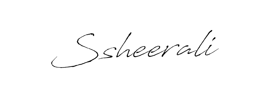 Design your own signature with our free online signature maker. With this signature software, you can create a handwritten (Antro_Vectra) signature for name Ssheerali. Ssheerali signature style 6 images and pictures png