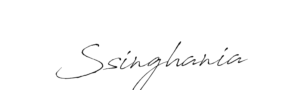 Use a signature maker to create a handwritten signature online. With this signature software, you can design (Antro_Vectra) your own signature for name Ssinghania. Ssinghania signature style 6 images and pictures png