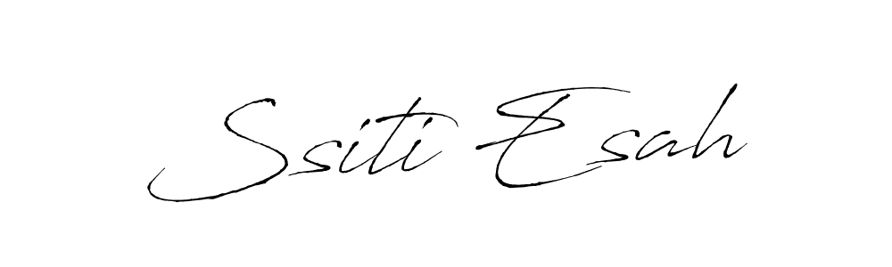 How to make Ssiti Esah signature? Antro_Vectra is a professional autograph style. Create handwritten signature for Ssiti Esah name. Ssiti Esah signature style 6 images and pictures png