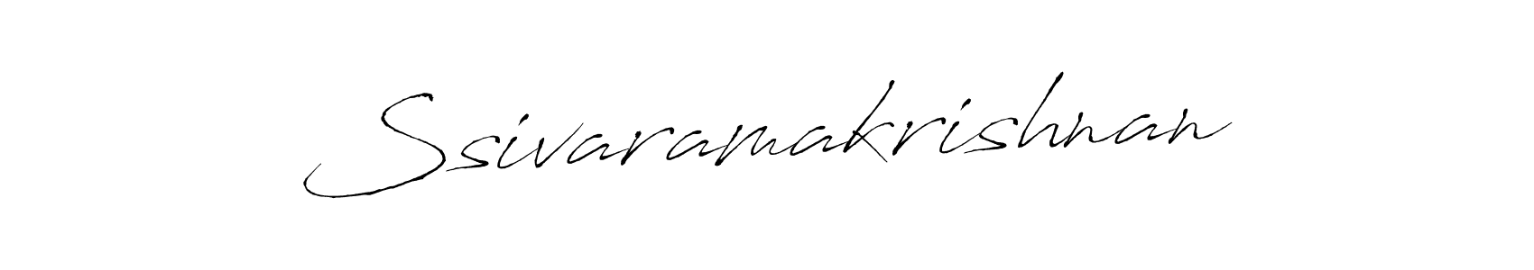 Create a beautiful signature design for name Ssivaramakrishnan. With this signature (Antro_Vectra) fonts, you can make a handwritten signature for free. Ssivaramakrishnan signature style 6 images and pictures png