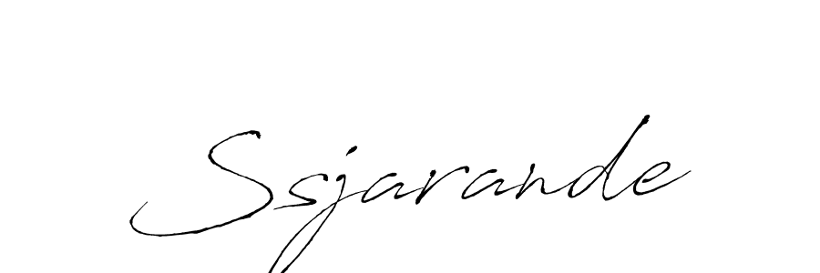 Design your own signature with our free online signature maker. With this signature software, you can create a handwritten (Antro_Vectra) signature for name Ssjarande. Ssjarande signature style 6 images and pictures png