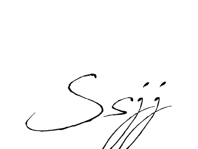 Ssjj stylish signature style. Best Handwritten Sign (Antro_Vectra) for my name. Handwritten Signature Collection Ideas for my name Ssjj. Ssjj signature style 6 images and pictures png