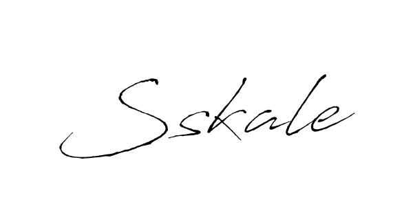 if you are searching for the best signature style for your name Sskale. so please give up your signature search. here we have designed multiple signature styles  using Antro_Vectra. Sskale signature style 6 images and pictures png