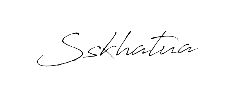 The best way (Antro_Vectra) to make a short signature is to pick only two or three words in your name. The name Sskhatua include a total of six letters. For converting this name. Sskhatua signature style 6 images and pictures png